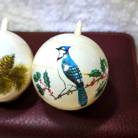 Vintage Bradford Blue Jay and Cardinal set of 2 Ornaments - Picture 4 of 10